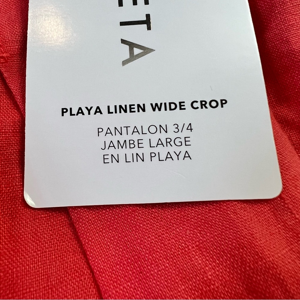 Athleta Linen Wide-Leg Crop Pant - Picture 3 of 11